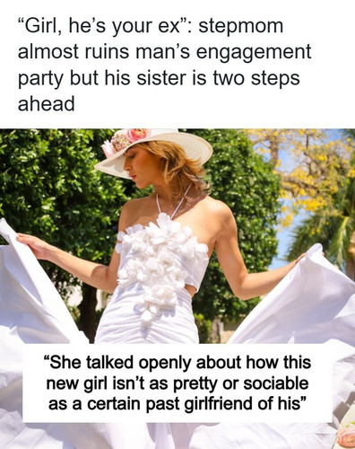 stepmom hijacks engagement party petty revenge.jpg