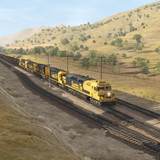 ATSF Freight at Woodford, CA circa 1995