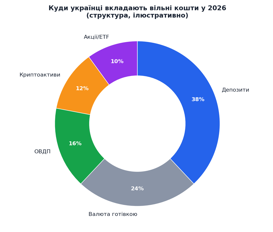 Куди українці вкладають вільні кошти