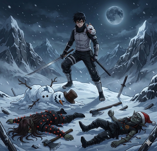 Ace Lance defeating Ava the snow terror.png