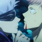 Gojo examines Yuji %28Anime%29