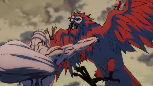 Hanami stabs Nue %28Anime%29.webp