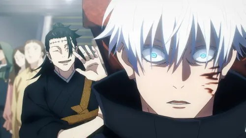 Pseudo Geto surprises Satoru Gojo %28Anime%29.webp