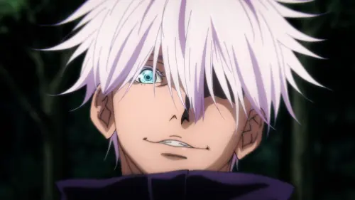 Satoru Gojo smirks before attacking Juzo %28Anime%29.webp