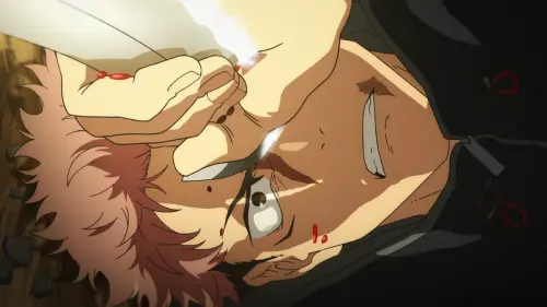 Yuji holds back Yuta%27s Blade %28Anime%29.webp