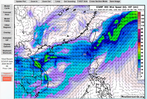 ECENS 850mb wind 2026060706 036