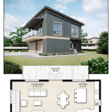Modern garage apartment floor plan 202608011427 x4