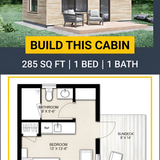 Cabin floor plan with text 202608011418 x4