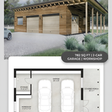Wooden garage with floor plan 202608011434 x4