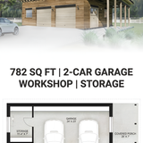Garage floor plan blueprint 202608011434 x4