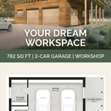 Garage floor plan with text 202608011434 2 x4