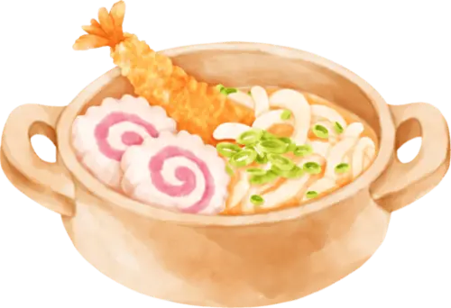 watercolor cute japanese food udon png.webp