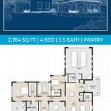 Blueprint design with floor plan 202607312350 x4