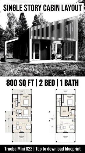 Single story cabin layout blueprint 202608011140 x4.png