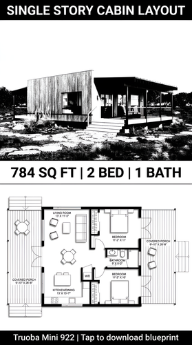Single story cabin layout blueprint 202608011147 x4.png
