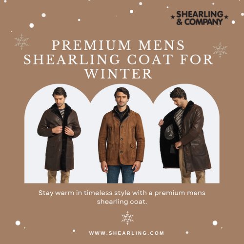 Premium Mens Shearling Coat for Winter.png