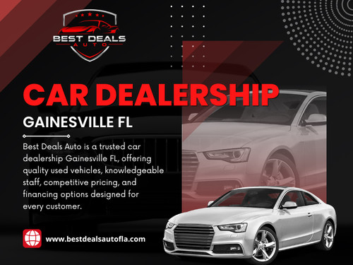 A trusted Used car dealership Gainesville FL knows that transparency helps customers make better decisions. Reviewing a vehicle’s background before purchase can provide confidence and prevent unexpected problems in the future.

Best Deals Auto

Address: 3432 N Main St, Gainesville, FL 32609, United States
Phone No: +13523167767
Email: Sales@bestdealsautofla.com
Find Us On Google: https://maps.app.goo.gl/NcDiaXYz3njbZHuF6

Read Our Blogs:
https://bestdealsautofla.wordpress.com/
https://bestdealsautofla.wixsite.com/bestdealsauto/
https://bestdealsauto.medium.com/

More Links:
https://linktr.ee/bestdealsautofla
https://www.buzzfeed.com/bestdealsautofla
https://disqus.com/by/bestdealsautofla/about/