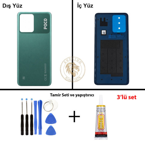 ARSKİNGB01010227 Poco X5 Yeşil Vida Seti + Yapıştırıcı.jpg