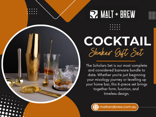 Buying individual accessories can sometimes feel incomplete. A single tool may be useful, but a coordinated collection creates a much stronger impression. A Cocktail Shaker Gift Set brings together essential pieces that complement each other. It is a practical option for beginners building their first home bar and experienced drink lovers looking to upgrade their collection.

Click Here for More Information: https://maltandbrew.com.au/collections/all-barware

Malt & Brew
Address: 1/22 Westpool Drive, Hallam, Victoria 3803, Australia
Phone: +61 423 032 090

Google Map: https://goo.gl/maps/6E6GLMhRsbiSQV577

Read Our Blogs:
https://maltandbrewaus.wordpress.com
https://maltandbrew.weebly.com
https://67824ace99913.site123.me

More Links:
https://www.allmyfaves.com/maltandbrew
https://www.buzzfeed.com/maltandbrew
https://medium.com/@maltandbrewaus/about