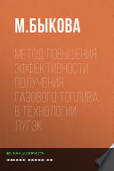 Обложка книги «Метод повышения эффективности получения газового топлива в технологии ЛУГЭК» - М. Быкова
