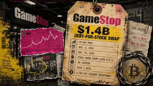 gamestop debt stock swap pricing tag collage.1