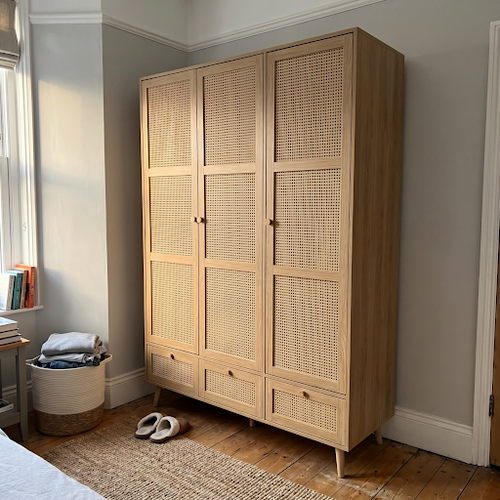 Shared Room Clothes Sorting - 3 Door Wardrobe with Drawers.png