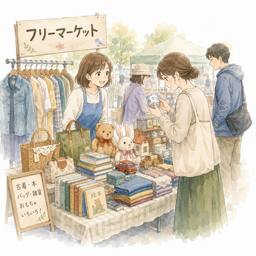 14. フリーマーケット — pasar barang bekas.png