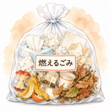 34. 燃えるごみ（もえるごみ）— sampah yang dapat dibakar