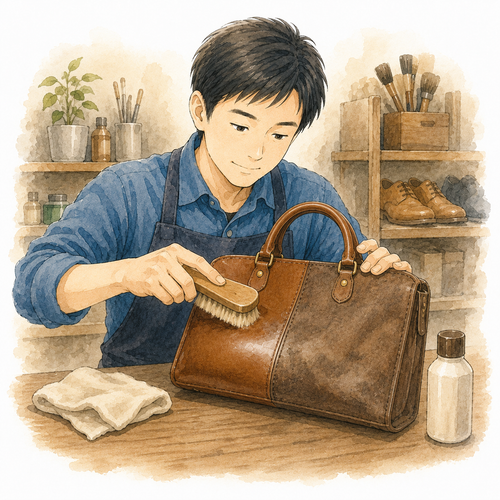 5. クリーニング — pembersihan sepatu atau tas.png