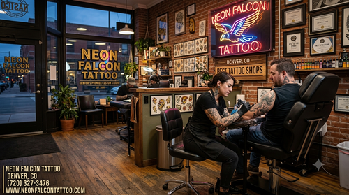 Best Tattoo Shop in  Denver | Neon Falcon Tattoo Studio.png