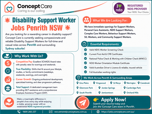 Disability Support Worker Jobs Penrith NSW and Emu Plains, Kingswood, St Marys, Werrington, Cranebro.png
