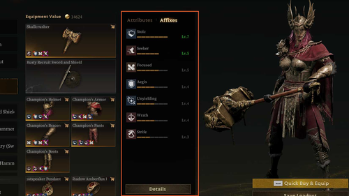 mistfall hunter gear sets.png