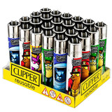 Isqueiro Clipper D24 CP11R Llama Work + LB Display C24 Unidades (Grande) (1) (1)