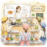 18. ～教室（～きょうしつ）— kelas atau kursus ～