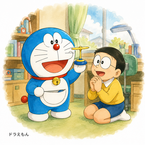 44. ドラえもん — Doraemon, nama tokoh komik.png