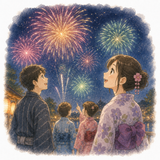 12. 花火（はなび）— kembang api