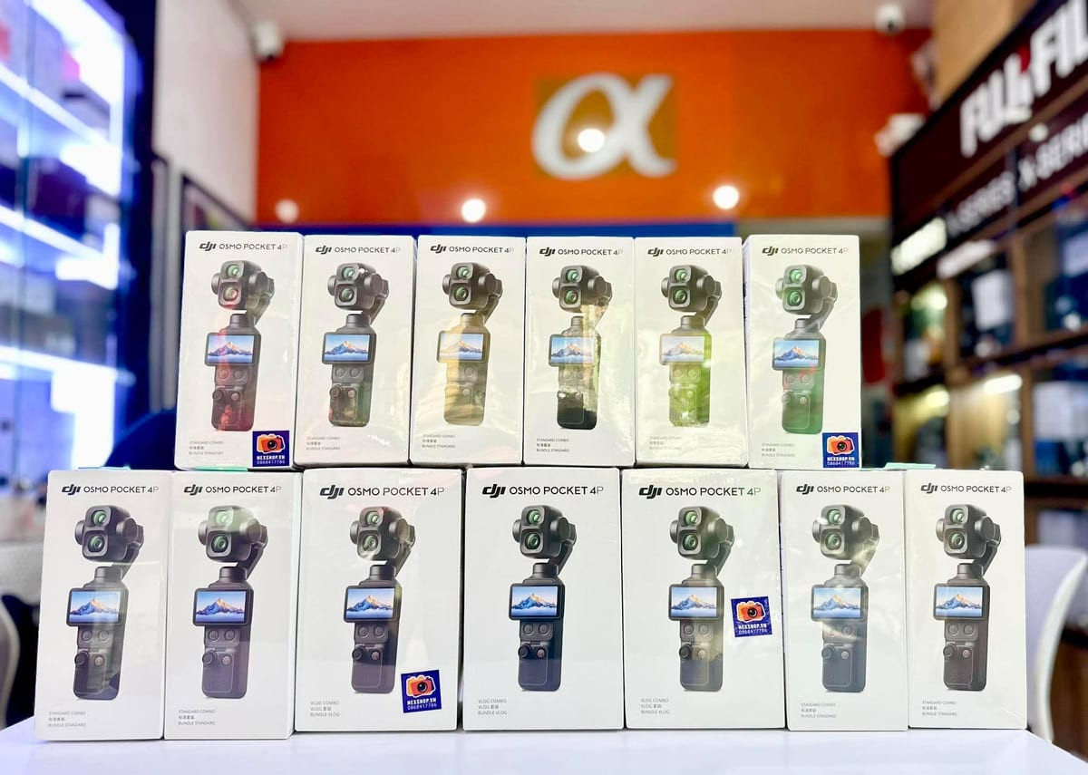 Giao diện màn hình cảm ứng của DJI Osmo Pocket 4P