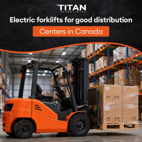 Electric forklifts for good distribution centers in Canada.jpg