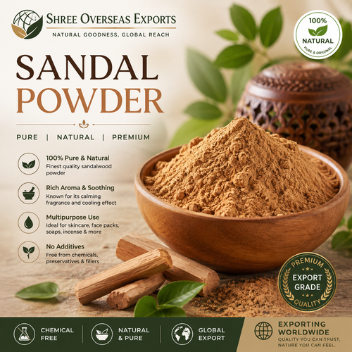 Organic Sandal Powder Supplier – Premium Quality Sandalwood Powder for Global Bulk Buyers.png