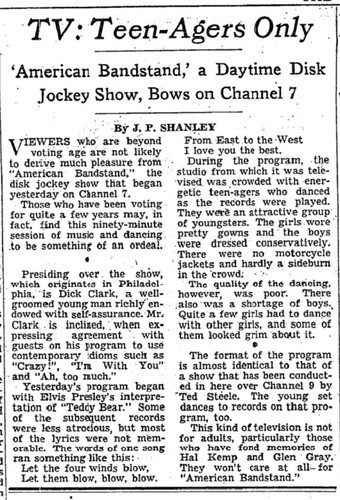 NY Times review of American Bandstand (Aug 6, 1957).jpg