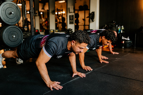 Synchronized Push Ups in the Gym.jpg