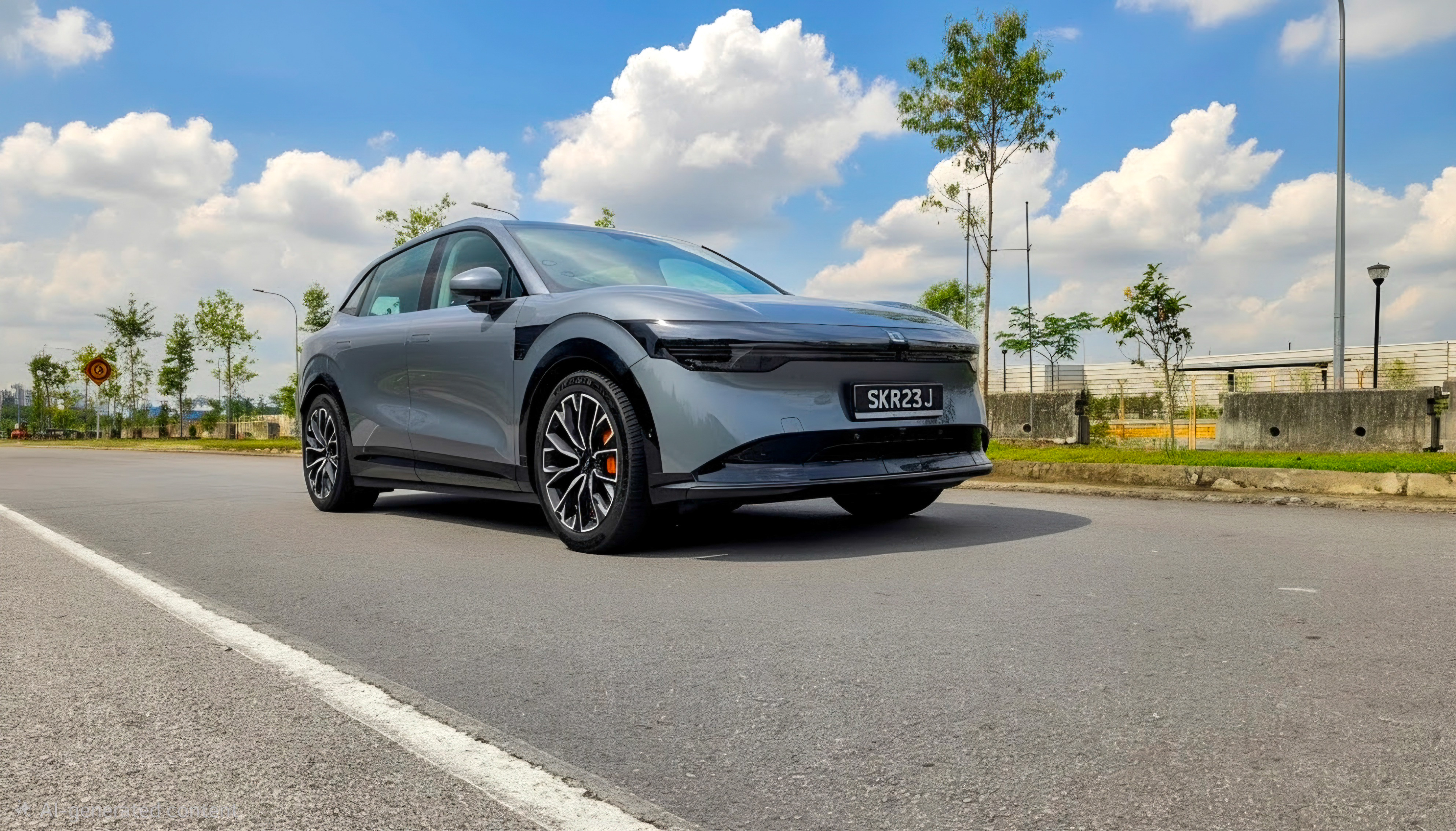 Zeekr 7X Performance AWD driving view