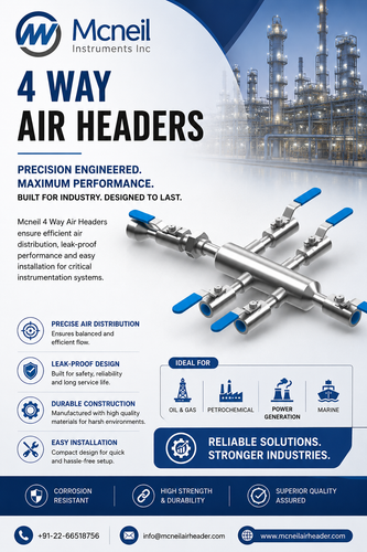 4 Way Air Headers Manufacturer, Supplier & Exporter in India  | Mcneil Air Header.png