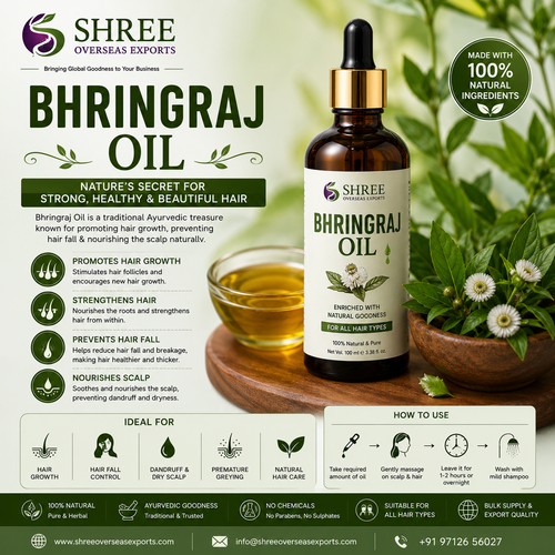 Bhringraj Hair Oil Manufacturer Your Trusted Partner for Premium Quality and Wholesale Supply.png