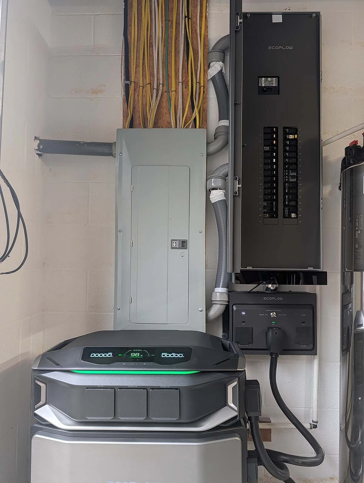 The EcoFlow Delta Pro Ultra X after installation