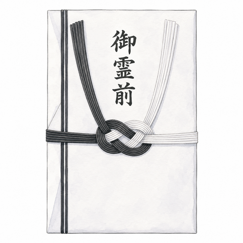 15. 御霊前（ごれいぜん）— tulisan pada amplop uang belasungkawa.png