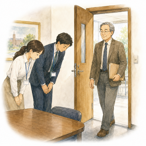 49. いらっしゃいます — datang, hadir, bentuk hormat.png