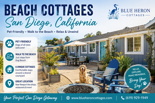 Beach Cottages San Diego California, Blue Heron Cottages.png