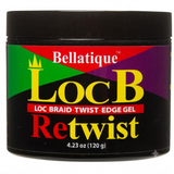 Bellatique LocB Retwist Loc Braid Twist Edge Gel 4.23 oz
