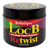Bellatique LocB Retwist Loc Braid Twist Edge Gel 8.81 oz